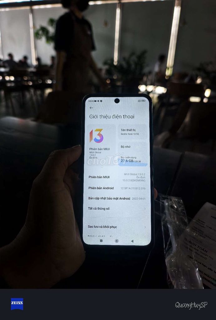 Xiaomi Redmi Note 10 5G 6+2/128GB. Mua bán Điện thoại tại Thành phố Thuận An Bình Dương được đăng bởi Huy SP hình 1