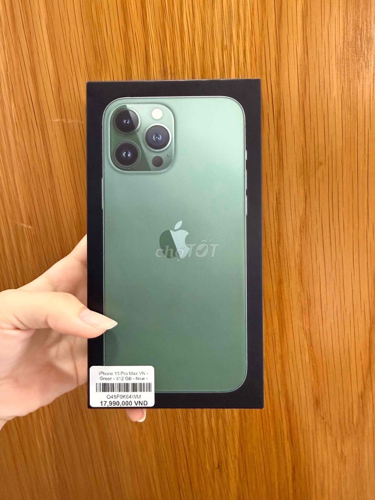 Apple iPhone 13 Pro Max 512GB Xanh lá Việt Nam Mới. Mua bán Điện thoại tại Quận Ninh Kiều Cần Thơ được đăng bởi Minh Phát hình 1