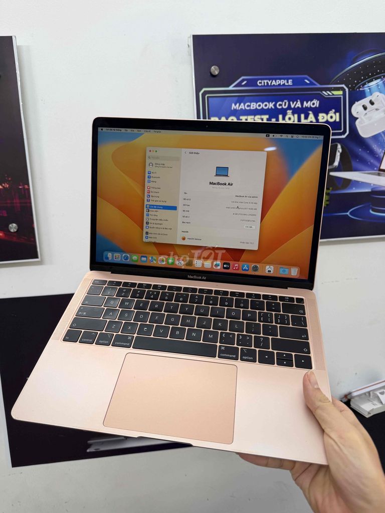 💖 MACBOOK AIR 2019 PINK HỒNG ROSE GOLD GIÁ CHỈ 6.5. Mua bán Laptop tại Quận Đống Đa Hà Nội được đăng bởi CITYAPPLE hình 1