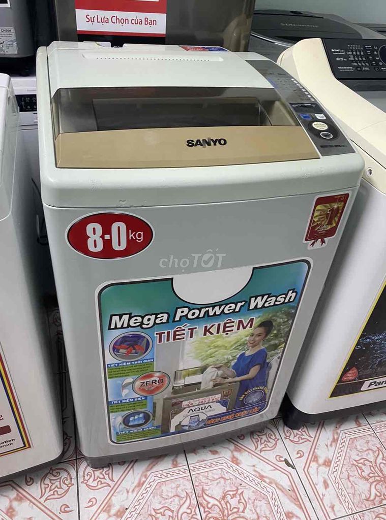 máy giặt sanyo 8kg đã qua sử dụng có ship