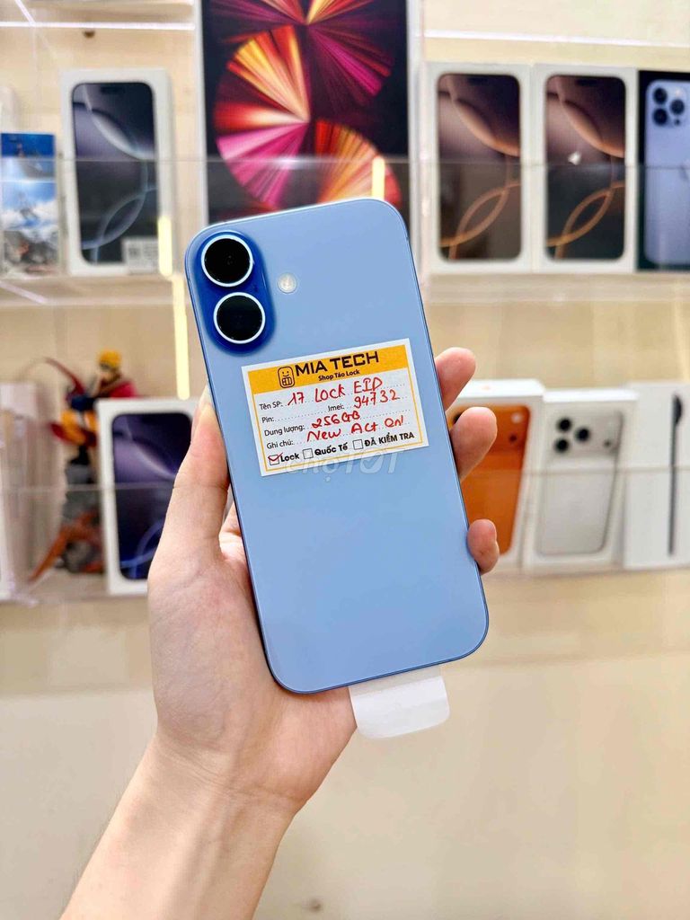 Apple iPhone 17 Lock 256GB Mist Blue New Active. Mua bán Điện thoại tại Quận Ba Đình Hà Nội được đăng bởi Huy Trần hình 1