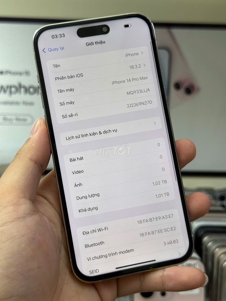 ✅Iphone 14 pro max quốc tế 1tb thay màn 120hz. Mua bán Điện thoại tại Quận Thanh Xuân Hà Nội được đăng bởi Thành Vũ Mobile hình 6