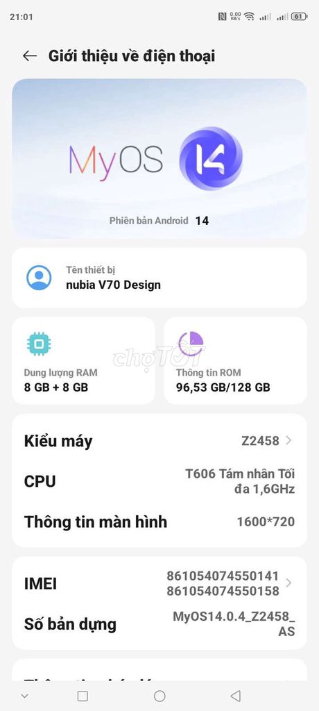 Nubia 128GB Đã sử dụng. Mua bán Điện thoại tại Thành phố Thủ Dầu Một Bình Dương được đăng bởi NGUYỄN TẤN VŨ hình 1