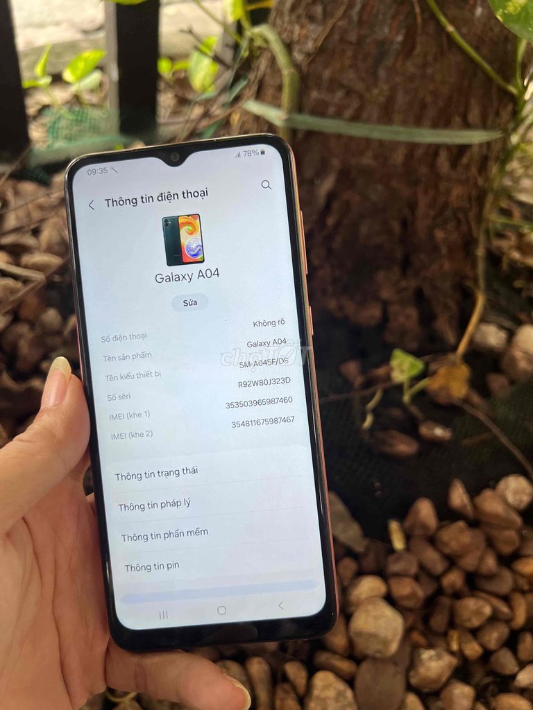 Samsung Galaxy A04 Hồng. Mua bán Điện thoại tại Thành phố Tân An Long An được đăng bởi lê văn thái hình 1