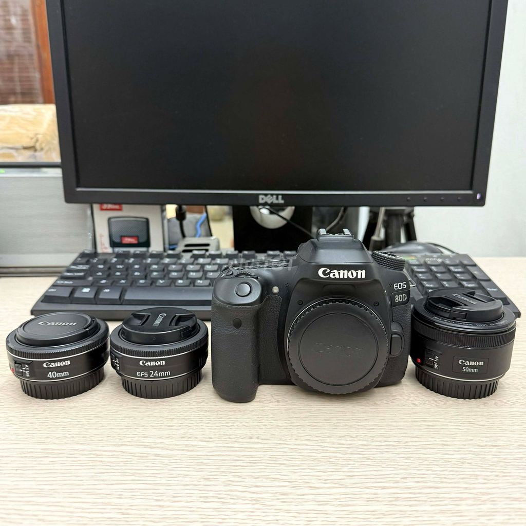 Canon 80D & 24 F2.8 STM & 40 F2.8 STM & 50F1.8 STM. Mua bán Máy ảnh, Máy quay tại Quận Hai Bà Trưng Hà Nội được đăng bởi Máy Ảnh Nguyễn Cường hình 1