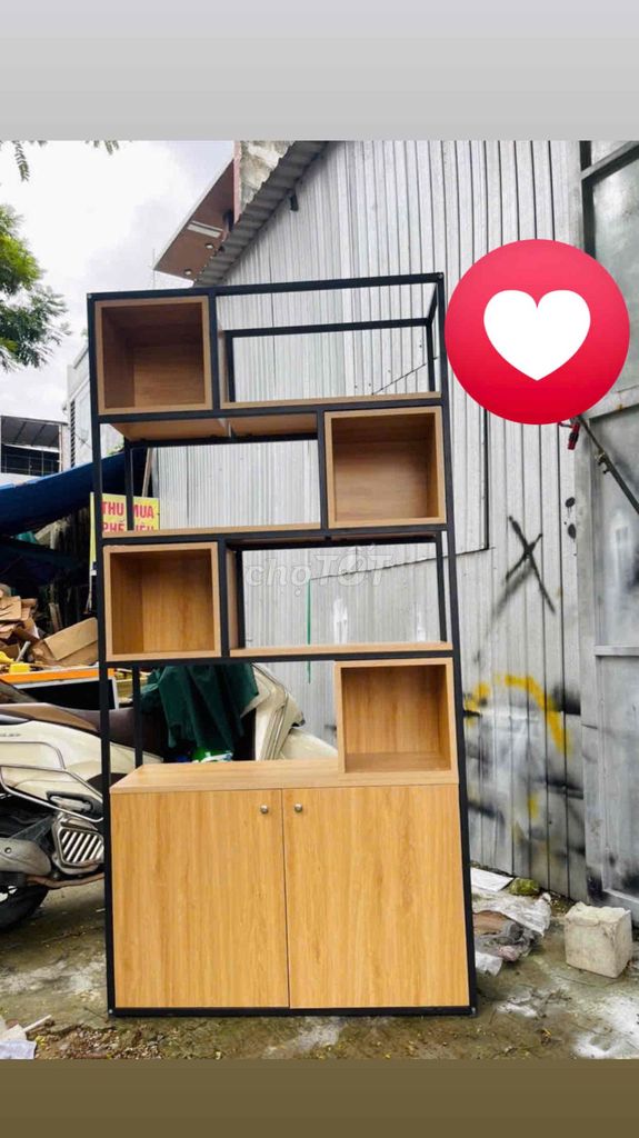 KỆ GỖ KHUNG SẮT HÀNG - GIA CÔNG. Mua bán Tủ, kệ gia đình tại Quận Cẩm Lệ Đà Nẵng được đăng bởi Nhật Ni hình 1