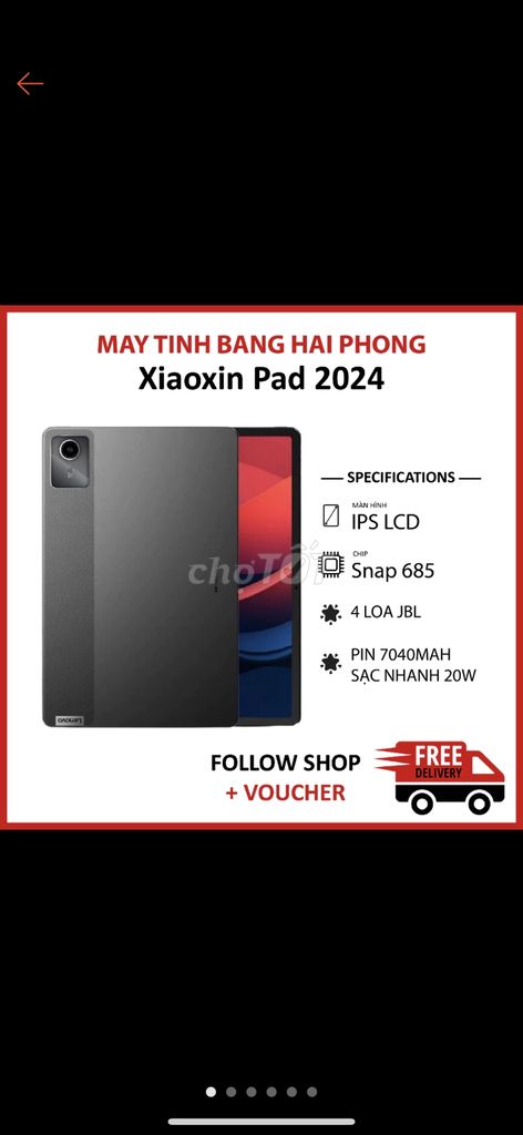 ￼Máy tính bảng Lenovo Xiaoxin Pad 2024 128gb