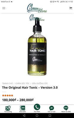 Dầu dưỡng tóc Hair Tonic 280k thanh lý 100k