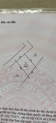 Bán đất Xuân Lễ, Tân Dân, Sóc Sơn (Kim Anh) - 45m2