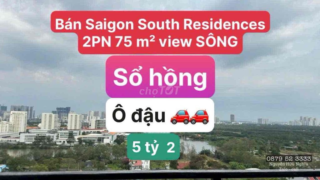 CẦN BÁN CĂN HỘ 2 PHÒNG NGỦ CÓ Ô ĐẬU XE TẠI SAIGON SOUTH RESIDENCES PMH