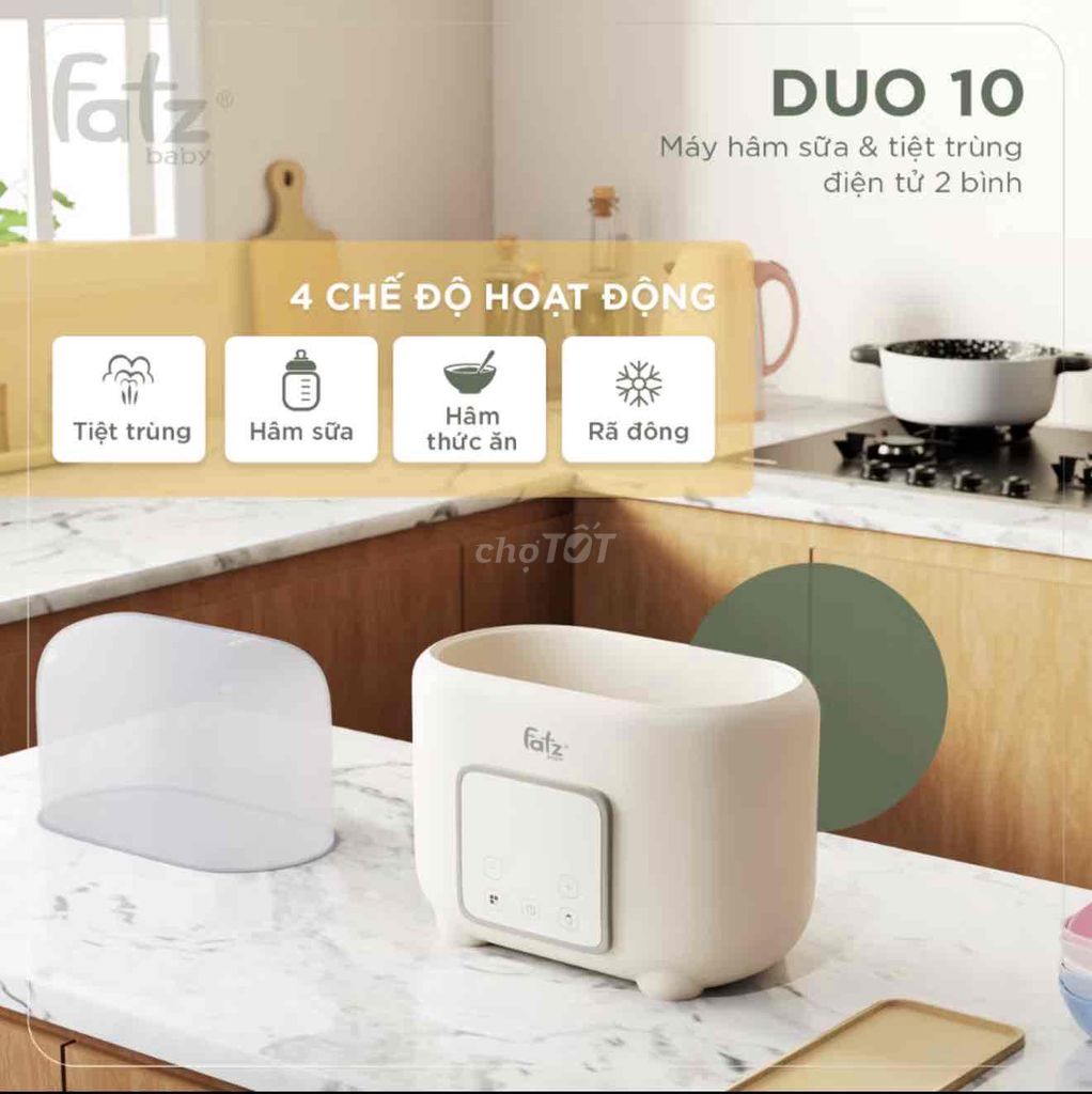 Máy hâm sữa tiệt trùng Fatz Baby Duo 10. Mua bán Mẹ và bé tại Quận Tân Phú Tp Hồ Chí Minh được đăng bởi Nhi hình 1