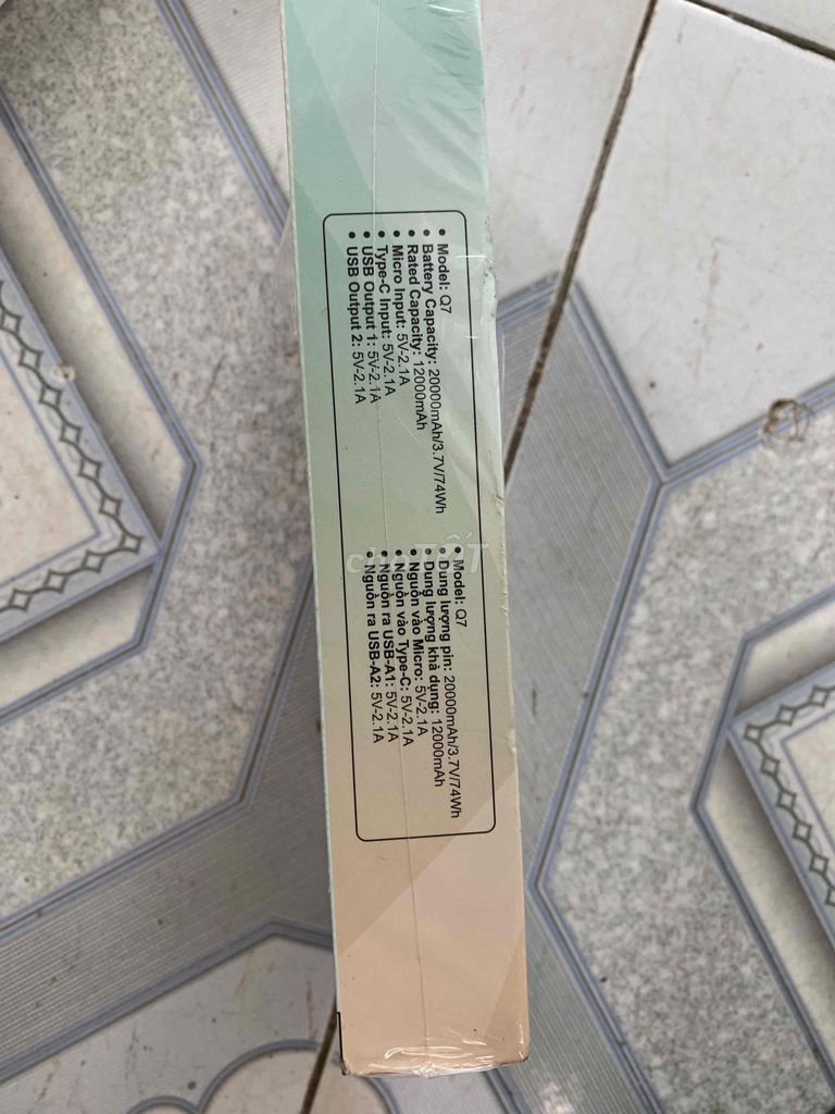 Sạc dự phòng AVA+ Q7 20000 mAh. Mua bán Phụ kiện (Màn hình, Chuột...) tại Huyện Châu Thành Kiên Giang được đăng bởi Thiết Bị Điện 68 hình 1