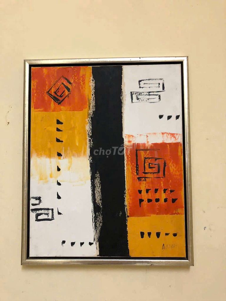 Tranh sơn dầu Trừu tượng 55cm x 45cm. Mua bán Đồ sưu tầm, đồ cổ tại Quận 4 Tp Hồ Chí Minh được đăng bởi Hạnh hình 1