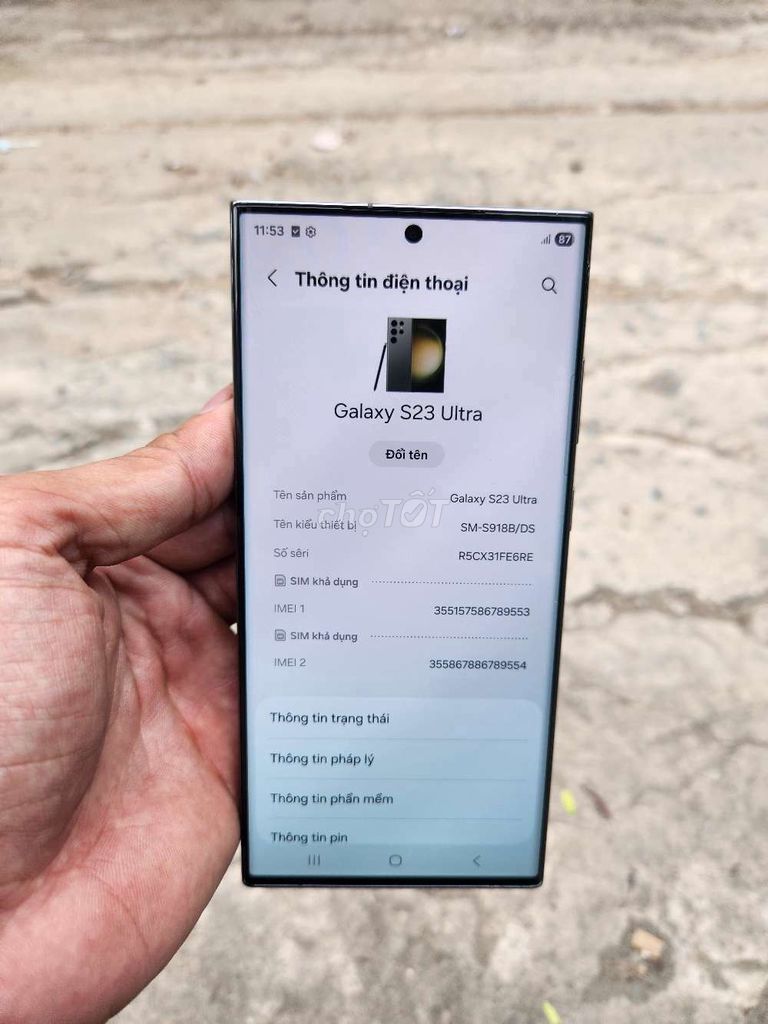 Samsung Galaxy S23 Ultra 256GB Xanh lá. Mua bán Điện thoại tại Thành phố Thủ Đức Tp Hồ Chí Minh được đăng bởi Ken harry hình 1