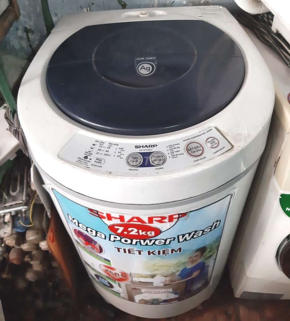 Máy giặt Sharp 7kg vỏ nhựa chống sét