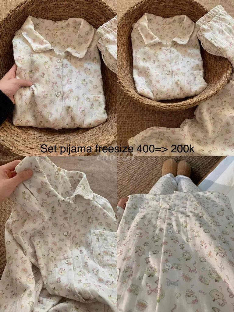 Bộ đồ ngủ cotton freesize nữ. Mua bán Quần áo tại Huyện Thuỷ Nguyên Hải Phòng được đăng bởi Hoàng Yến hình 3
