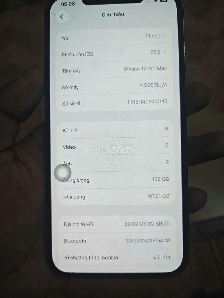 Apple iPhone 12 Pro Max 128GB Xanh 87%. Mua bán Điện thoại tại Huyện Yên Phong Bắc Ninh được đăng bởi Nguyễn Thị Hiên hình 1