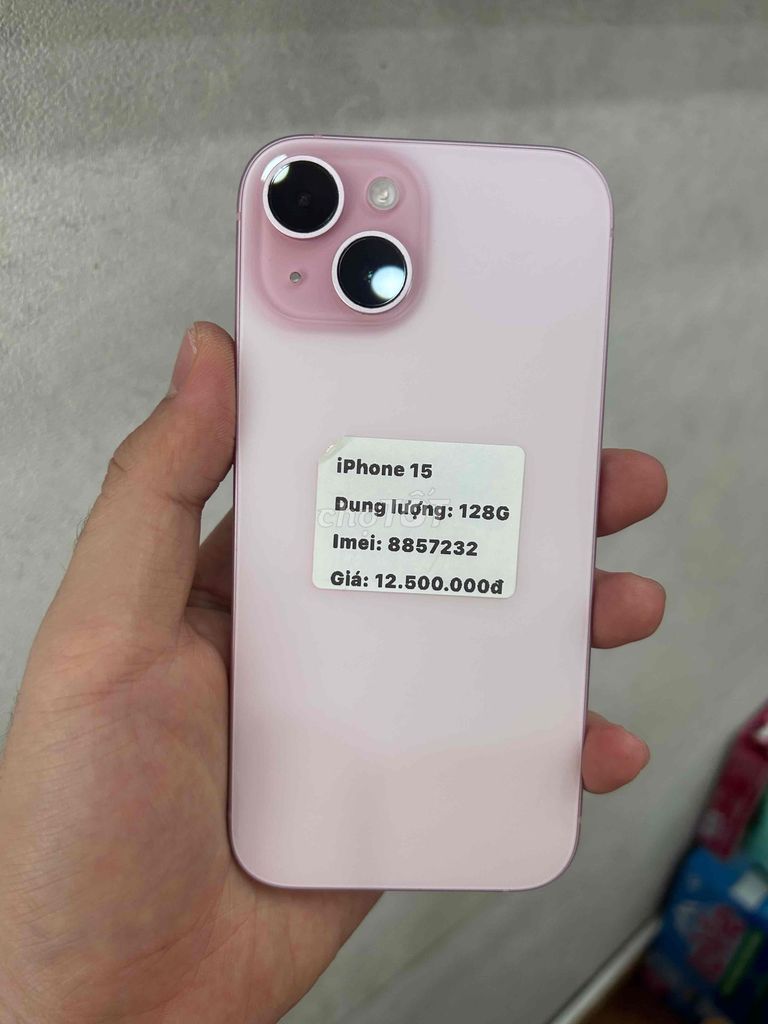iPhone 15 128GB Hồng máy đẹp keng chuẩn zin. Mua bán Điện thoại tại Thành phố Buôn Ma Thuột Đắk Lắk được đăng bởi Nguyễn Hoàng hình 1