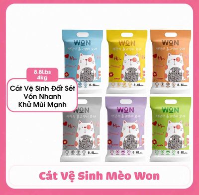 Cát vệ sinh WON Đất sét 8.8L Vón nhanh