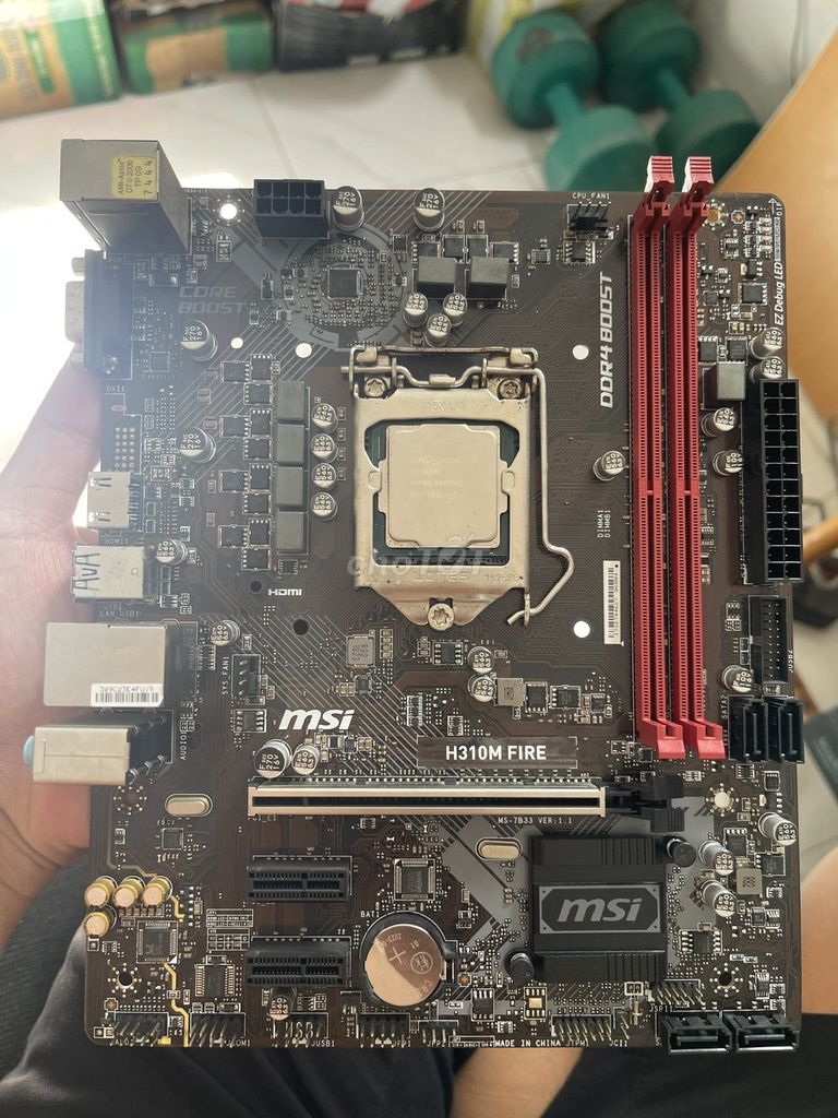 Mainboard MSI H310M-FIRE+Core i3-9100F. Mua bán Linh kiện (RAM, Card...) tại Quận Hải Châu Đà Nẵng được đăng bởi Baxiqua hình 1