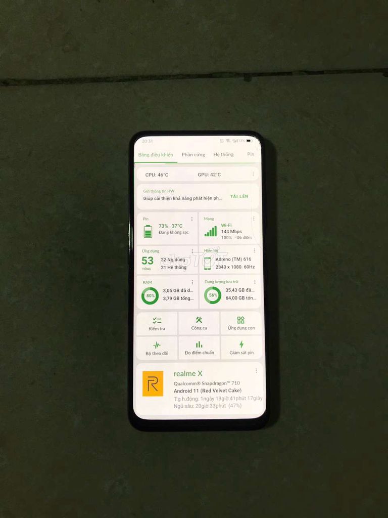 Bán Realme X Ram 4/64 như bài đăng. Mua bán Điện thoại tại Quận 7 Tp Hồ Chí Minh được đăng bởi ĐIỆN THOẠI GIÁ TỐT QUẬN 7 hình 1