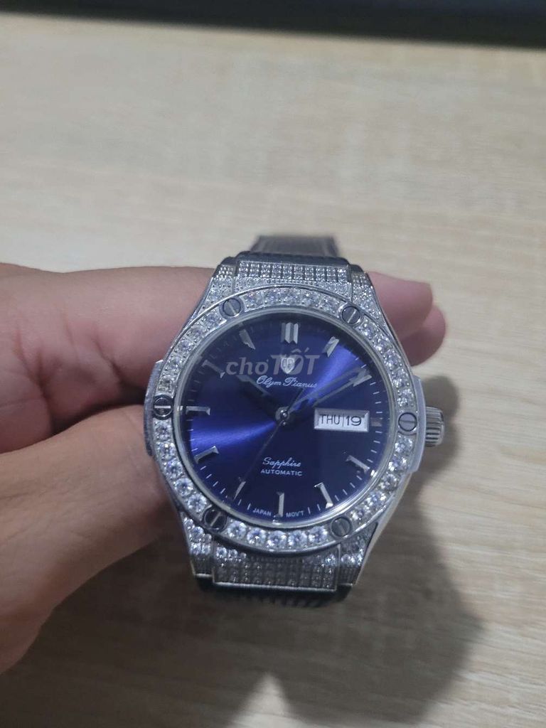 Đồng hồ Olym Pianus Sapphire Automatic Nam. Mua bán Đồng hồ tại Huyện Chơn Thành Bình Phước được đăng bởi Thiên Thành hình 1