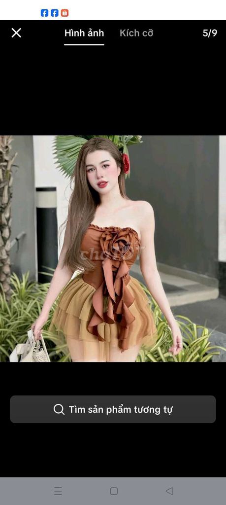 Đầm hoa ngực tầng lưới kèm quần. Mua bán Quần áo tại Huyện Mỏ Cày Nam Bến Tre được đăng bởi Thanh mai hình 1