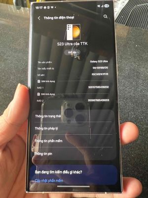 Samsung S23 Ultra 256GB Trắng, Bản SSVN. Mua bán Điện thoại tại Thành phố Đà Lạt Lâm Đồng được đăng bởi Trịnh Trọng Khải