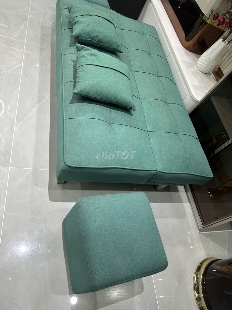 Ghế sofa giường Vải Xanh ngọc. Mua bán Bàn ghế tại Thành phố Thuận An Bình Dương được đăng bởi Thuy hình 1