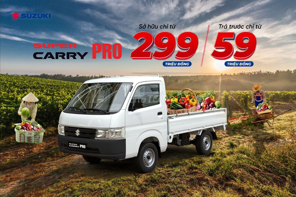 Xe Tải Nhật Giá Rẻ - Suzuki Super Carry Pro 940kg