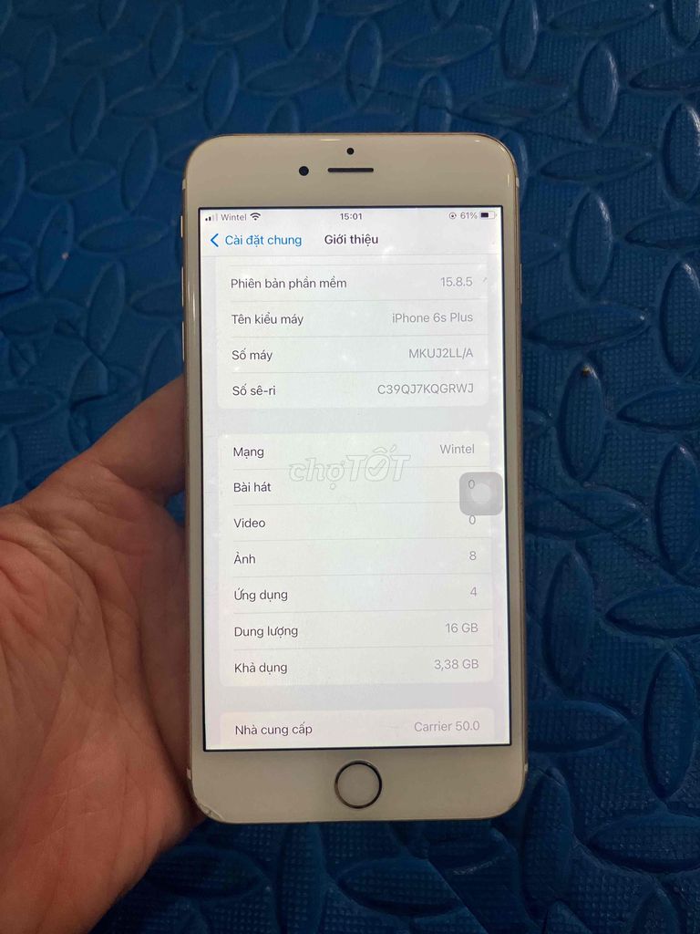 Bán Iphone6sPlus qt mất vân lỗi cam trước xấu. Mua bán Điện thoại tại Quận Hà Đông Hà Nội được đăng bởi Mạnh Mobile hình 1