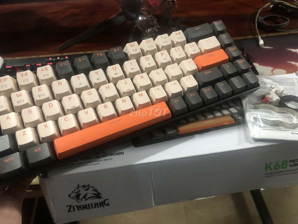 Bàn phím cơ Ziyoulang K68 Full BOX likenew. Mua bán Phụ kiện (Màn hình, Chuột...) tại Thành phố Thái Nguyên Thái Nguyên được đăng bởi Phoenix Icarus hình 1