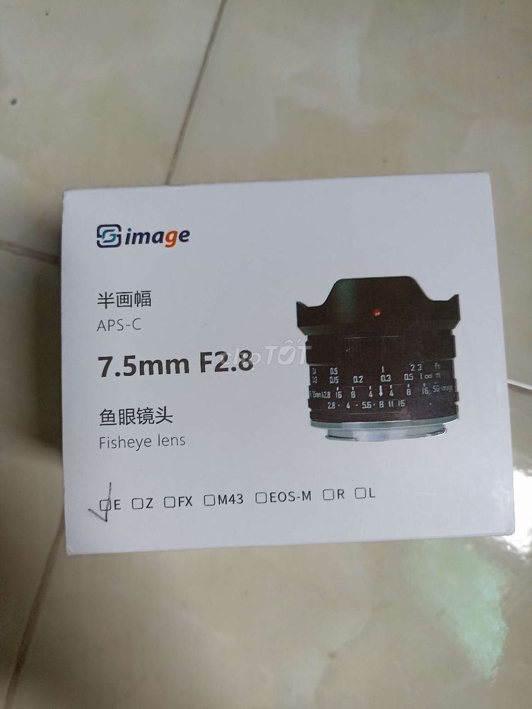 Ống kính Simage 7.5mm F2.8 Fisheye Ngàm E Mới. Mua bán Máy ảnh, Máy quay tại Huyện Thanh Trì Hà Nội được đăng bởi Dương Nguyễn hình 1