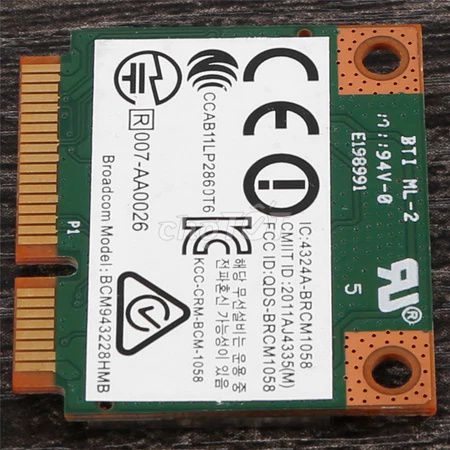 Card mạng Broadcom BCM943228HMB Wi-Fi Bluetooth. Mua bán Linh kiện (RAM, Card...) tại Thành phố Thủ Đức Tp Hồ Chí Minh được đăng bởi Lê Tiến Minh hình 1