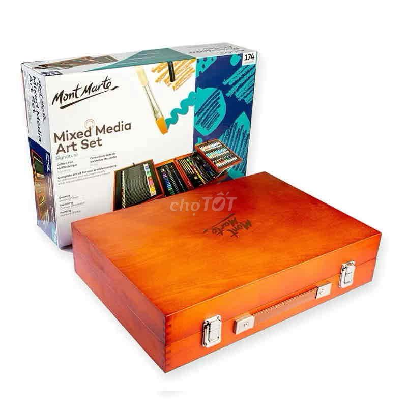 Bộ họa cụ Mont Marte Gỗ 174 món. Mua bán Sở thích khác tại Quận 7 Tp Hồ Chí Minh được đăng bởi Băng Tâm hình 1