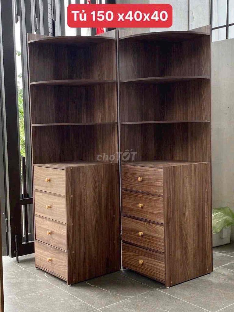 Kệ tủ gỗ màu nâu 150x40x40 cm. Mua bán Tủ, kệ gia đình tại Quận Ngũ Hành Sơn Đà Nẵng được đăng bởi van truong hình 1