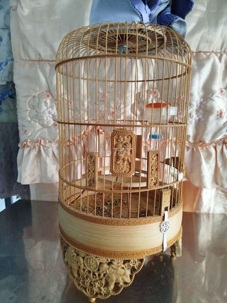 Lồng chim tre màu nâu nhạt mới. Mua bán Phụ kiện, Thức ăn, Dịch vụ tại Quận Bình Tân Tp Hồ Chí Minh được đăng bởi a nam hình 1