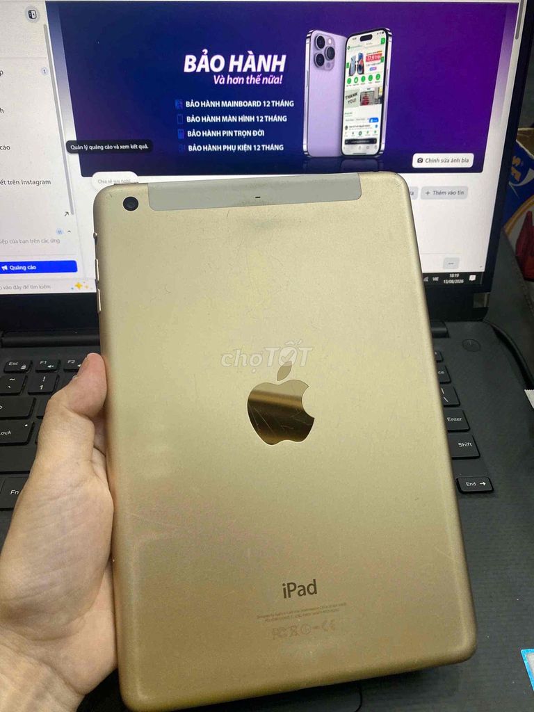 Apple iPad Mini 3 16GB Vàng 98%. Mua bán Máy tính bảng tại Quận 3 Tp Hồ Chí Minh được đăng bởi Tuấn Nguyễn hình 1