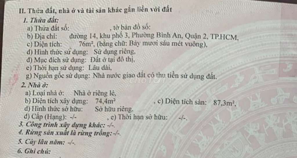 Giá bao đầu tư, bao mua ở. Nhà Q2, rẻ nhất khu vực. Hai mặt tiền đường