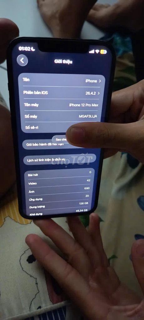 Apple iPhone 12 Pro Max 128GB Đã thay màn pin. Mua bán Điện thoại tại Thành phố Thuận An Bình Dương được đăng bởi Hội Đồ Điện Tử hình 1