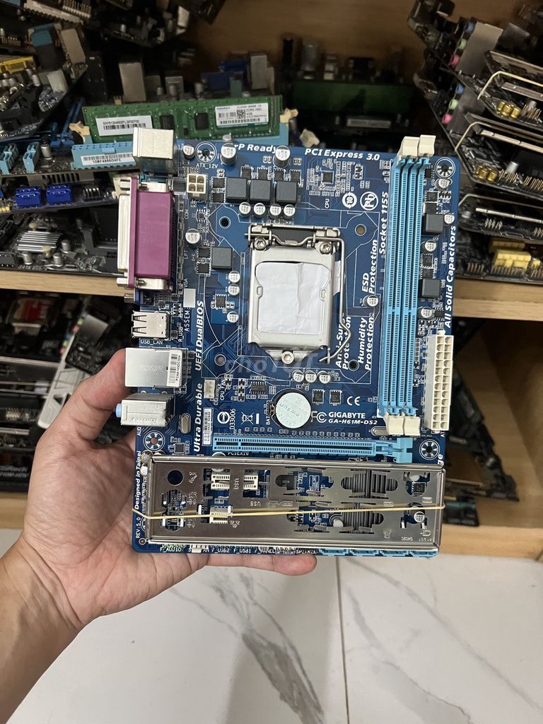 Mainboard Gigabyte H61 đẹp như mới. Mua bán Linh kiện (RAM, Card...) tại Quận Tây Hồ Hà Nội được đăng bởi MayTinhGiaReHaNoi hình 1