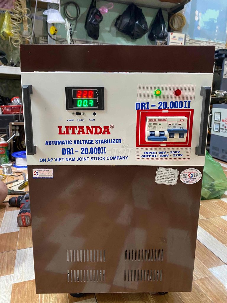 ỔN ÁP 20kva LITANDA DÃI 90v-250v dây đồng 100%