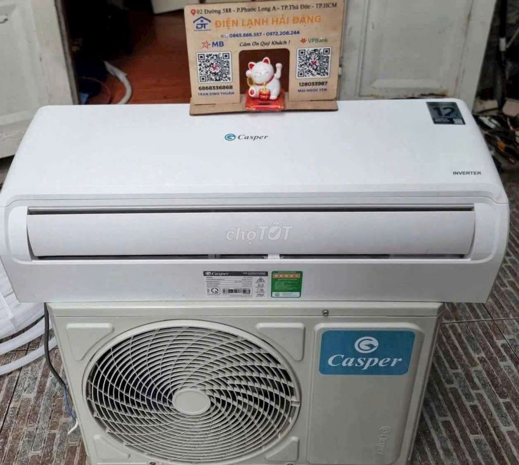 Casper Inverter R32 1HP Trắng. Mua bán Máy lạnh, điều hoà tại Quận Gò Vấp Tp Hồ Chí Minh được đăng bởi Ngoc Yen hình 1