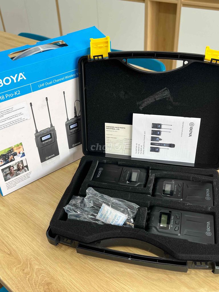 Micro không dây BOYA BY-WM8 PRO-K2 Đen. Mua bán Tivi, Âm thanh tại Quận Gò Vấp Tp Hồ Chí Minh được đăng bởi Quang Minh Mobile  hình 1