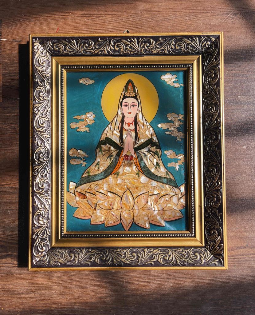 Tranh kiếng Phật Bà Quan Âm xưa. Mua bán Đồ sưu tầm, đồ cổ tại Thành phố Dĩ An Bình Dương được đăng bởi An hình 1