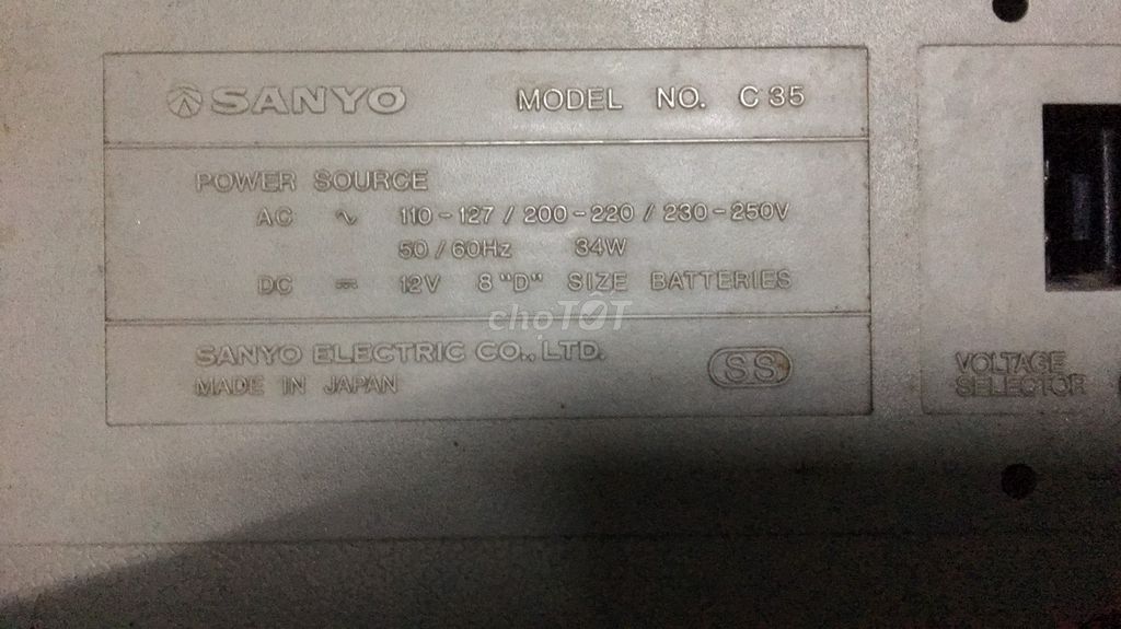 0925554515 - Bán radio casette Sanyo Bombox C-35