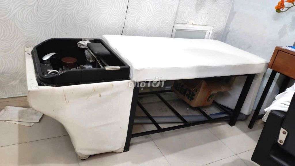 Giường gội đầu khung sắt bồn nhựa. Mua bán Giường, chăn ga gối nệm tại Quận Gò Vấp Tp Hồ Chí Minh được đăng bởi Tấn Đạt hình 1
