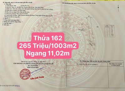 Đất Thổ Cư 335 TRiệu/hơn 1000m2 bao gồm 300m2 thổ cư, có vườn tiêu cf. Mua bán đất tại Huyện Đắk R'Lấp Đắk Nông được đăng bởi Phước Trọng