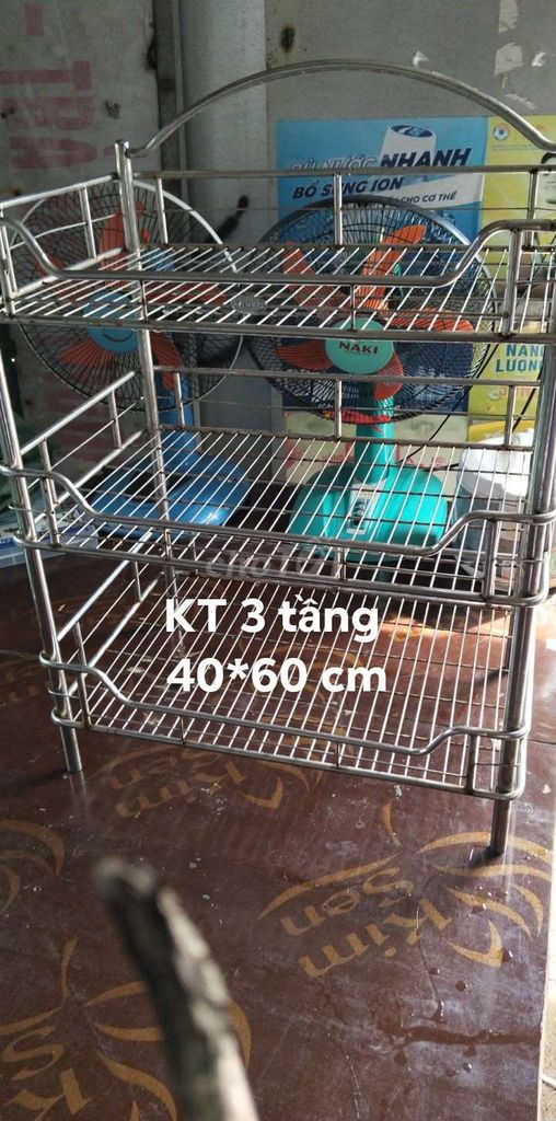 Kệ đựng chén Inox 3 tầng 40x60 cm. Mua bán Tủ, kệ gia đình tại Quận Sơn Trà Đà Nẵng được đăng bởi tôm tít tồ hình 1