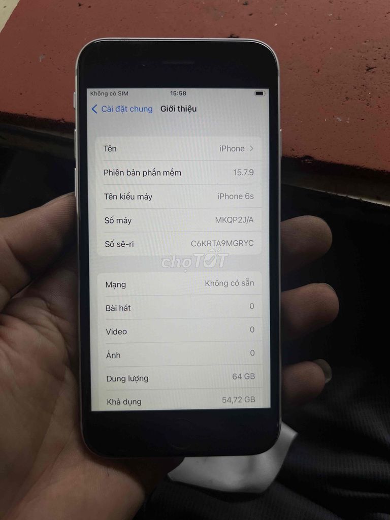 Apple iPhone 6s 64GB Bạc Đã sử dụng. Mua bán Điện thoại tại Huyện Bình Lục Hà Nam được đăng bởi kỹ sư hẻm hình 1